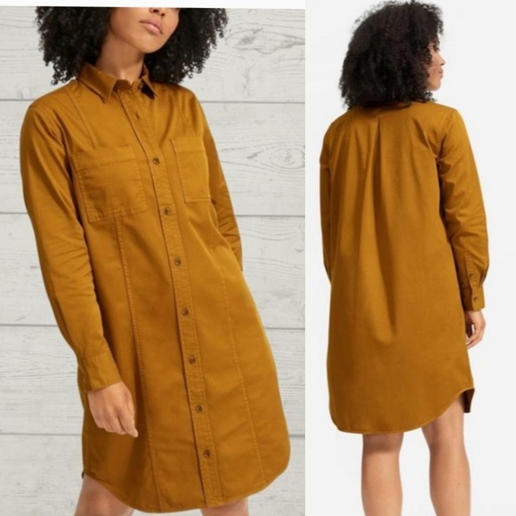 Everlane Dresses & Skirts - Everlane The Modern Utility Shirt Dress Size 10
